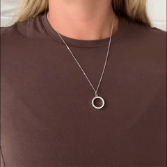 RING HOLDER NECKLACE Circular Embrace