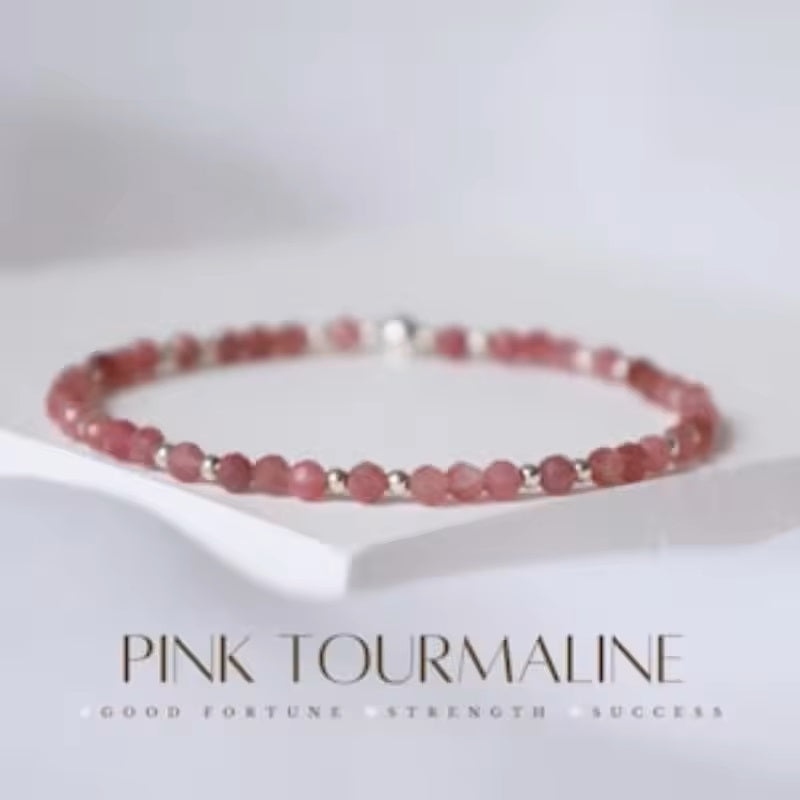 Pink gemstone bracelet