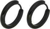 Black Hoop Earrings