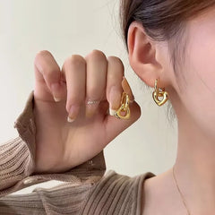 Heart-Shaped Stainless Steel Jewelry - Cute and Romantic