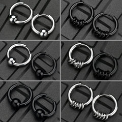 Stainless Steel Hoop Earrings