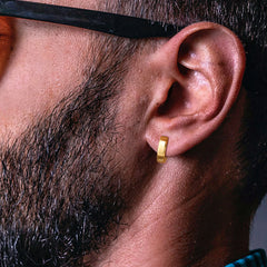 Hypoallergenic stud earrings made of polished stainless steel – UK jewellery