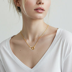 Mother and Daughter Necklace