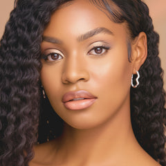 Luxury 18K Gold Plated Stainless Steel Hoop Earrings