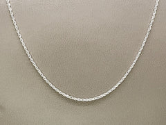 Sterling Silver Cable Chain Necklace 16" 18" 20" Inches
