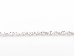 Sterling Silver Cable Chain Necklace 16" 18" 20" Inches