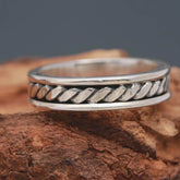 Silver Rope Ring