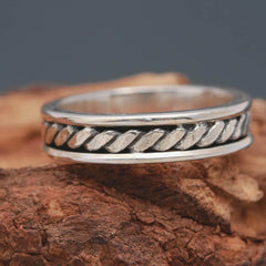 Silver Rope Ring