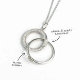 RING HOLDER NECKLACE Circular Embrace