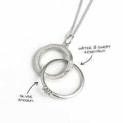 RING HOLDER NECKLACE Circular Embrace