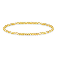 Elastic gold beaded bracelet for her – simple and timeless UK style