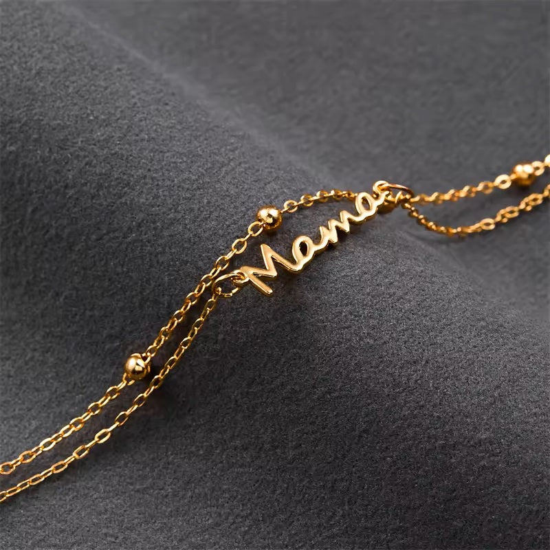 Silver Petite Mama bracelet for women