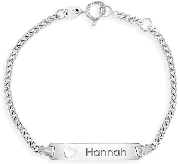 engraved bracelet silver 