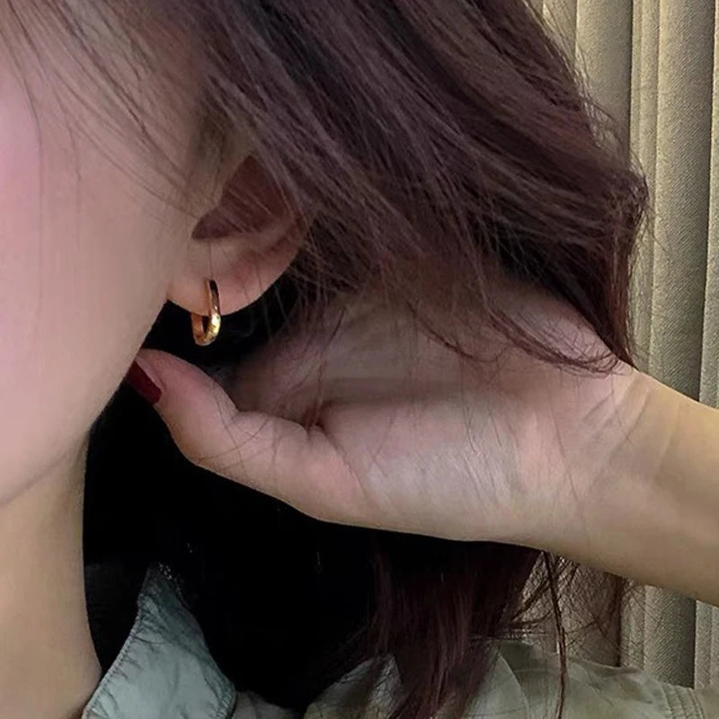 Stylish Vintage Geometric U-Shape Hoop Earrings