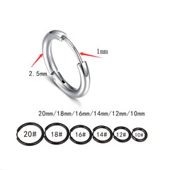 Stainless Steel Hoop Earrings