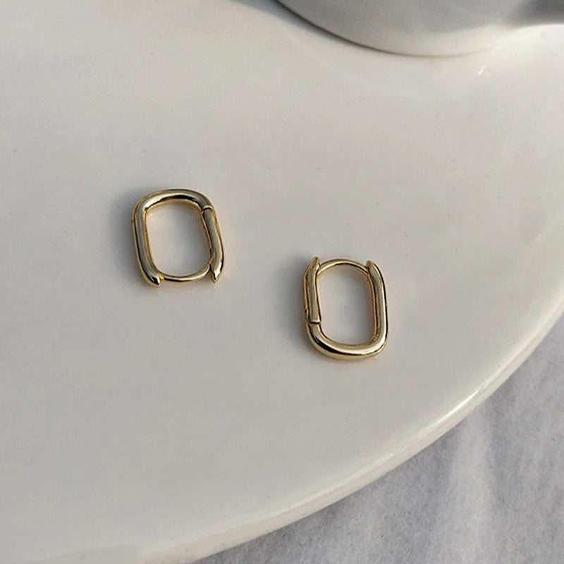 Stylish Vintage Geometric U-Shape Hoop Earrings