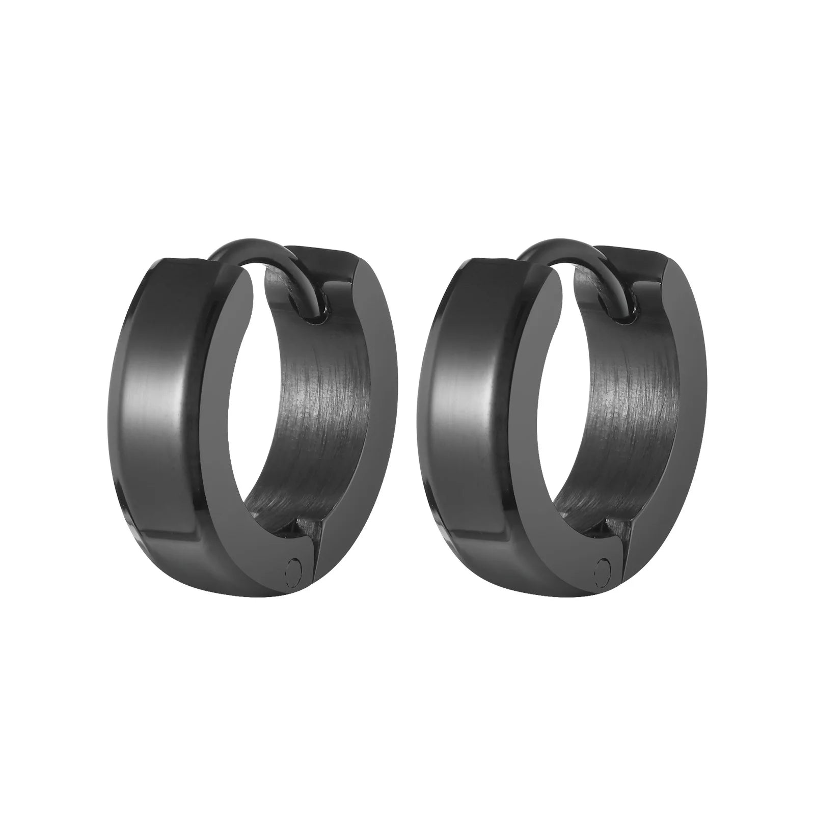 Shiny stainless steel hypoallergenic earrings – perfect for sensitive skin