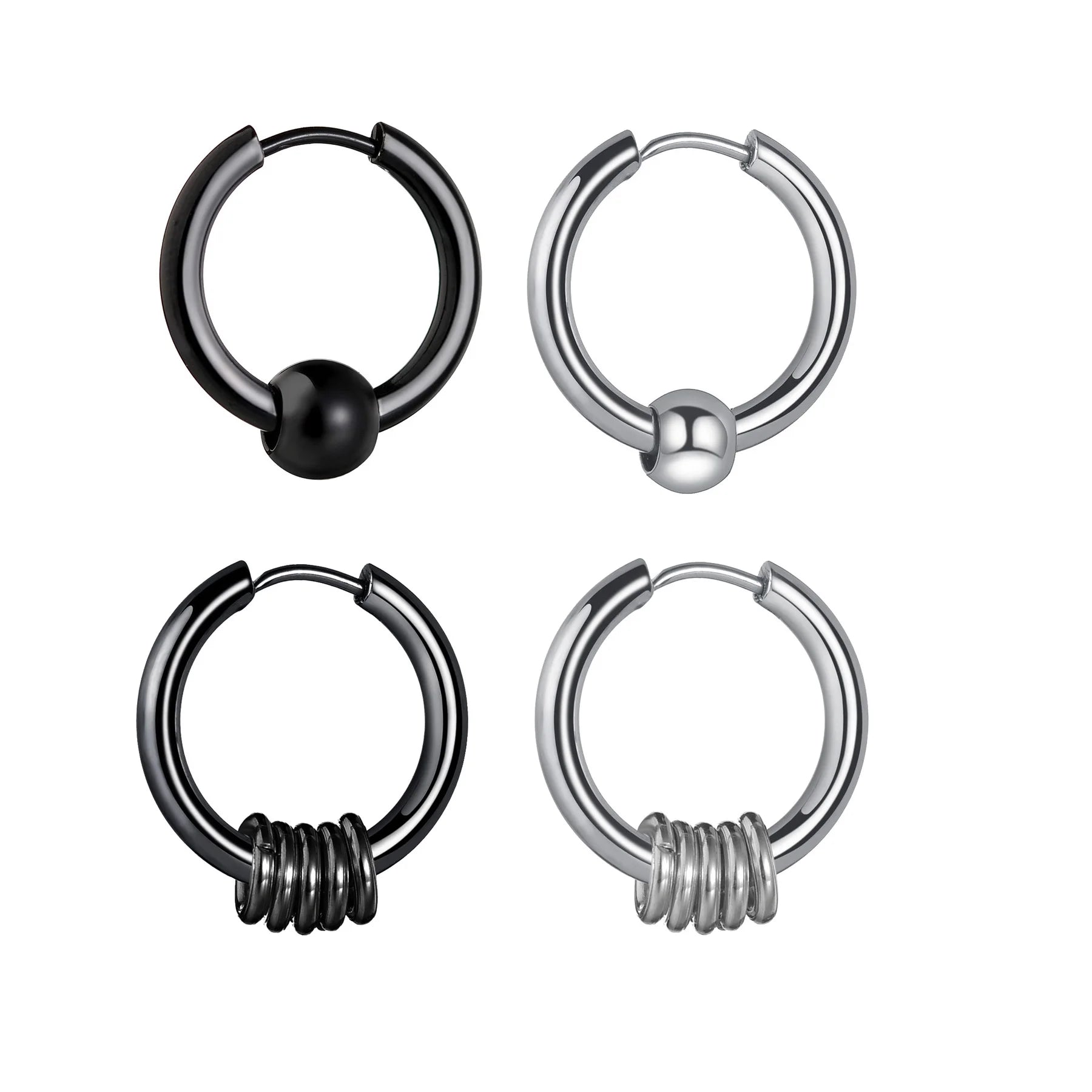 Stainless Steel Hoop Earrings