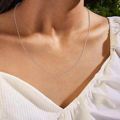Sterling Silver Cable Chain Necklace 16" 18" 20" Inches