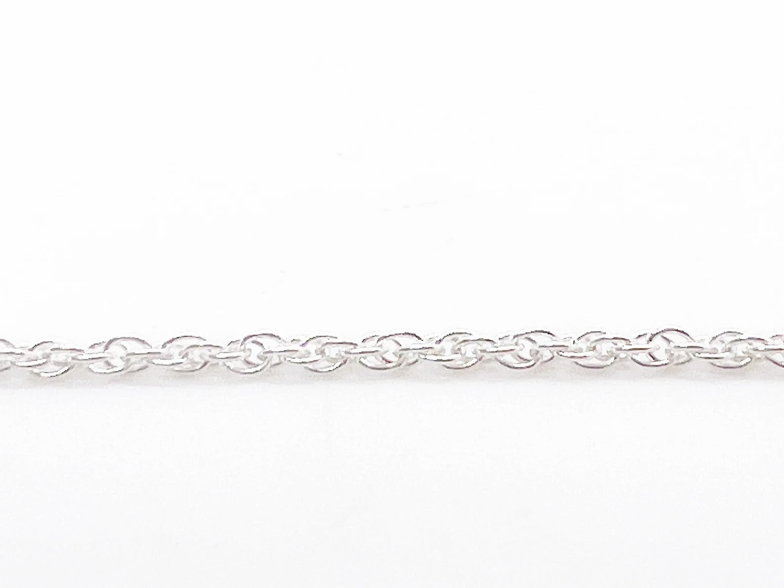 Sterling Silver Cable Chain Necklace 16" 18" 20" Inches